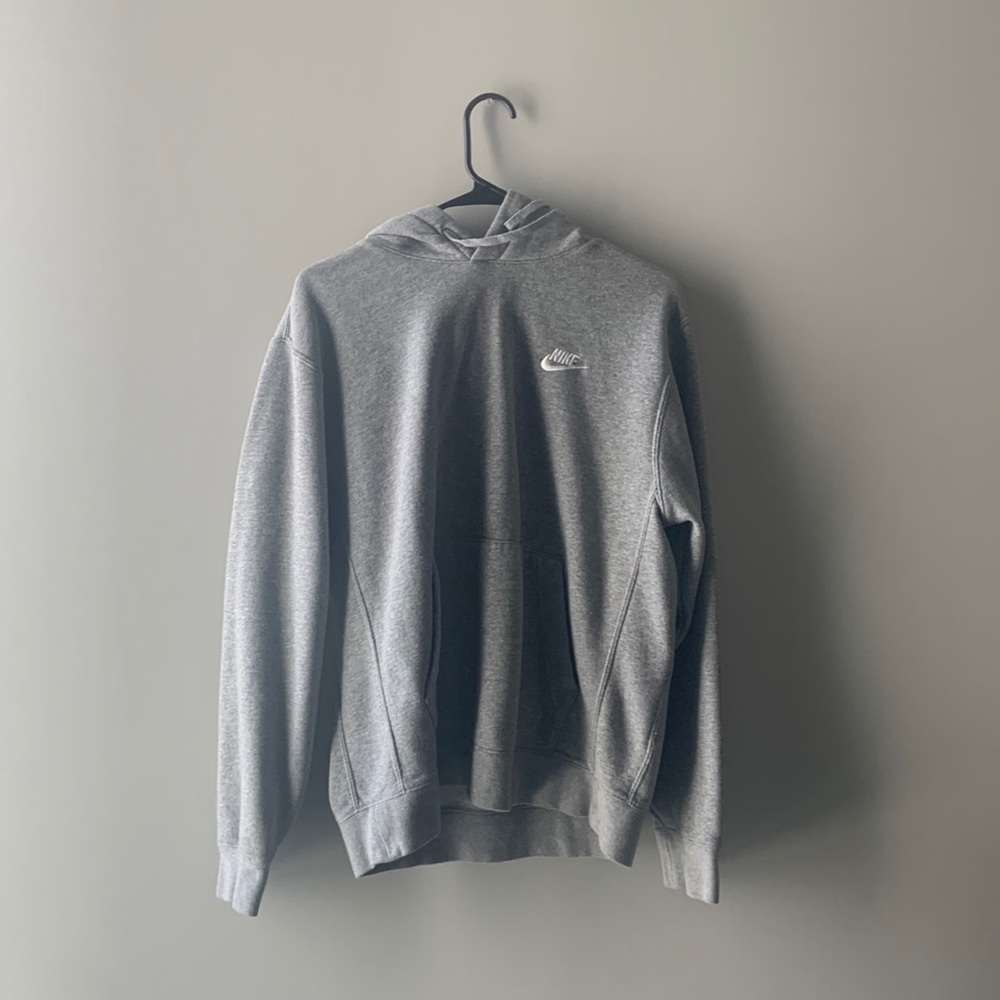 Gray Nike hoodie